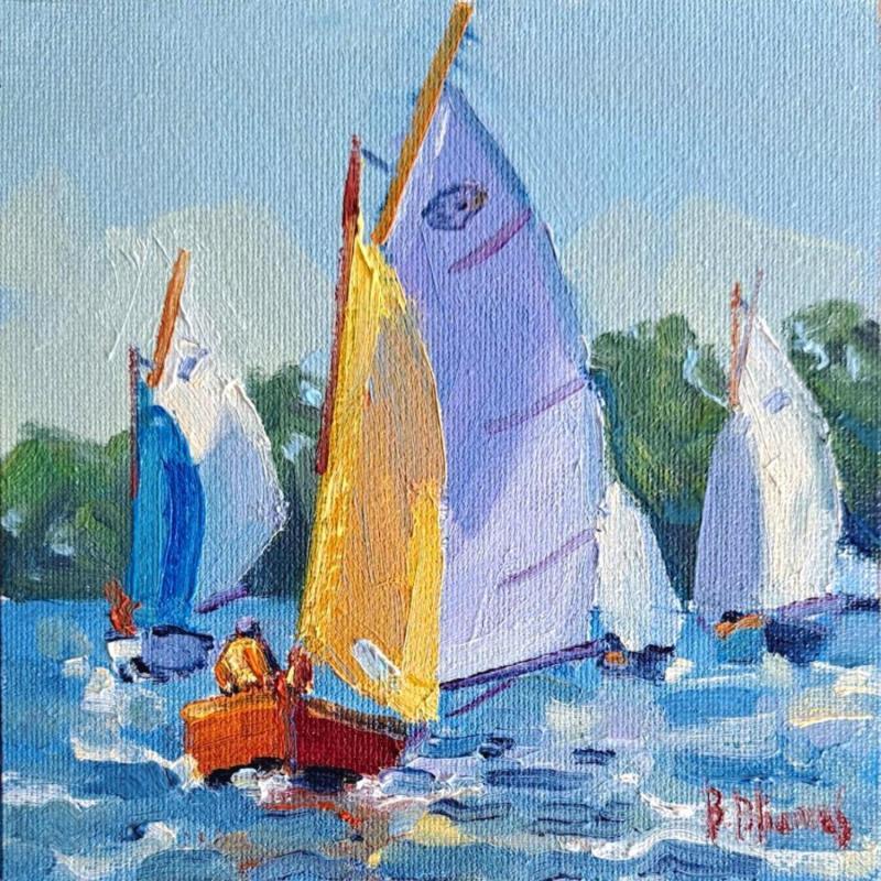 Gemälde Le 1er guépard von Aliamus Béatrice  | Gemälde Figurativ Marine Öl