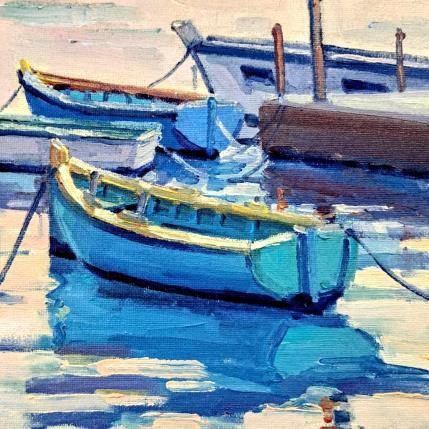 Peinture Les plates du golfe du Morbihan par Aliamus Béatrice  | Tableau Figuratif Huile Marine