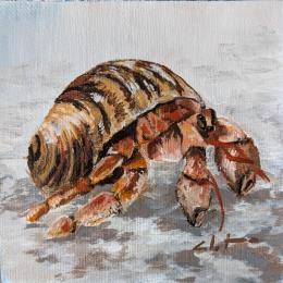 Peinture Bernard  par CLOT | Tableau Figuratif Acrylique Animaux