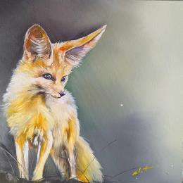 Peinture Olivia  par CLOT | Tableau Figuratif Huile Animaux