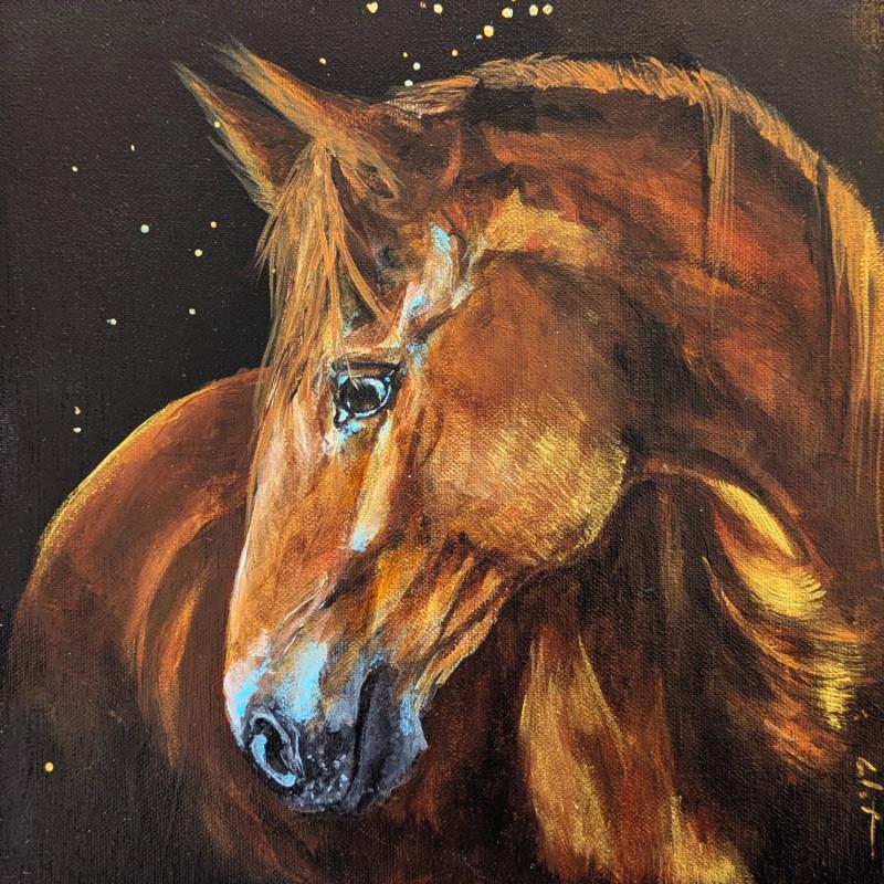 Peinture Domino  par CLOT | Tableau Figuratif Animaux Acrylique