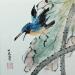 Peinture Kingfisher par Du Mingxuan | Tableau Figuratif Animaux Aquarelle Encre