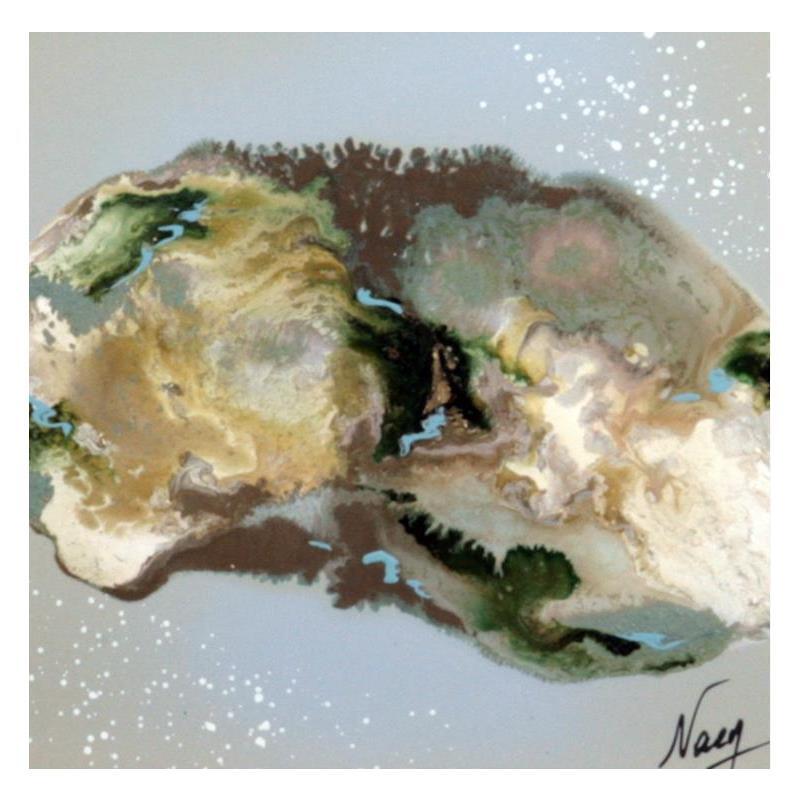 Painting C2207 by Naen | Painting Abstract Acrylic Ink