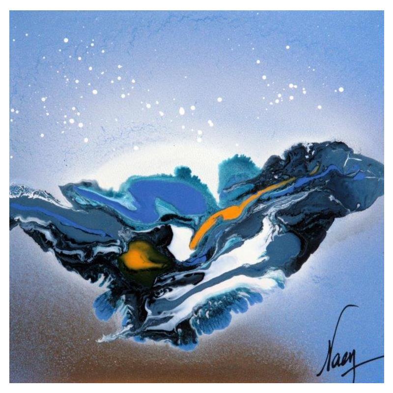 Painting C3168 by Naen | Painting Abstract Acrylic Ink