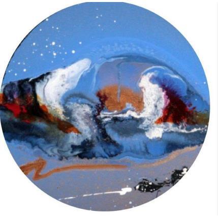 Painting C3252 by Naen | Painting Abstract Acrylic, Ink