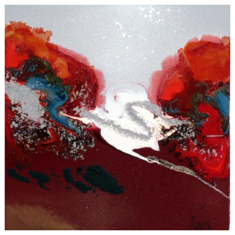 Painting C3380 by Naen | Painting Abstract Acrylic Ink