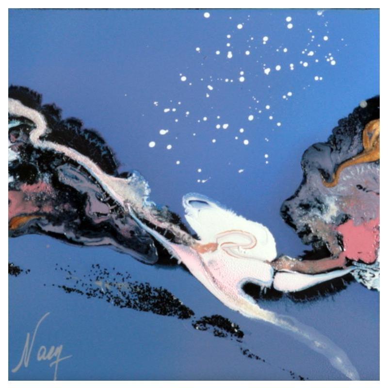 Peinture C3421 par Naen | Tableau Abstrait Acrylique Encre