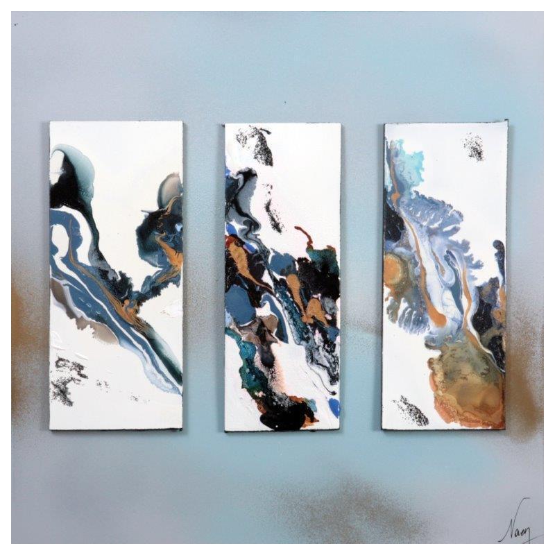 Painting C3264 by Naen | Painting Abstract Acrylic Ink