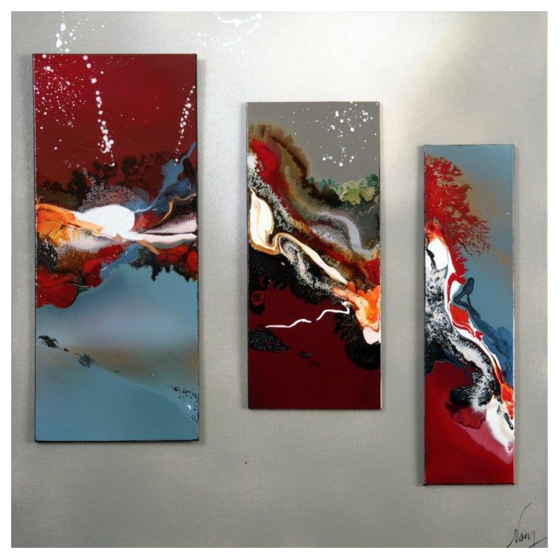 Peinture C3327 par Naen | Tableau Abstrait Acrylique Encre