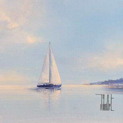 Peinture Le silence de la baie par Guillet Jerome | Tableau Figuratif Huile