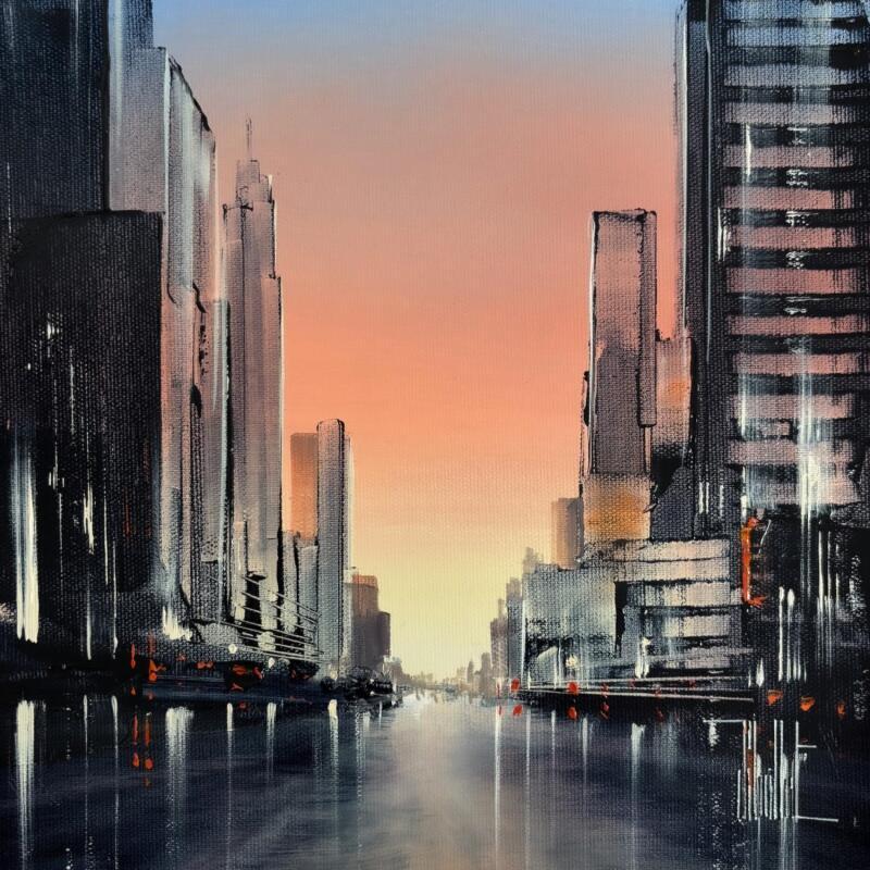 Painting Elinea by Guillet Jerome | Painting Figurative Urban Oil