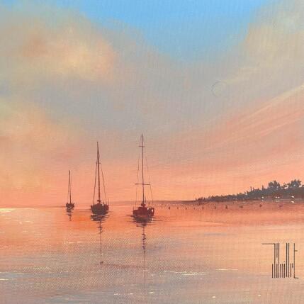 Painting Reflets rosés by Guillet Jerome | Painting Figurative Oil