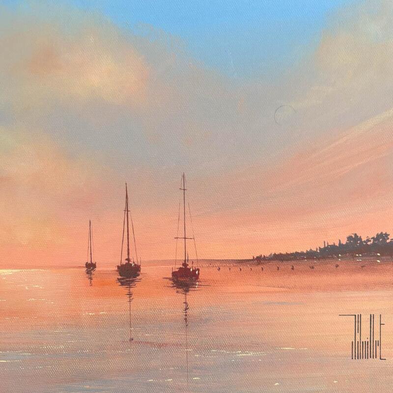 Gemälde Reflets rosés  von Guillet Jerome | Gemälde Figurativ Öl