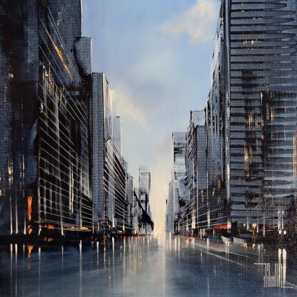 Painting Deflexio by Guillet Jerome | Painting Figurative Oil Urban