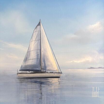 Painting Evasion Nautique by Guillet Jerome | Painting Figurative Oil Marine