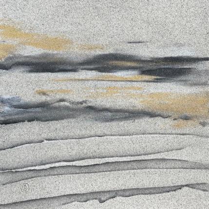 Peinture Carré du Nord par CMalou | Tableau Matiérisme Sable Minimaliste