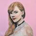 Painting Taylor Swift by G.C.Popartist | Painting Pop-art Portrait Music Pop icons Oil Gluing