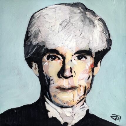 Peinture Andy Warhol par G.C.Popartist | Tableau Pop-art Collage, Huile Icones Pop