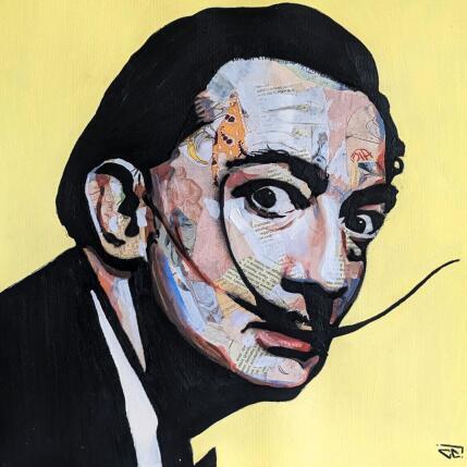 Peinture Dali par G.C.Popartist | Tableau Pop-art Collage, Huile Icones Pop