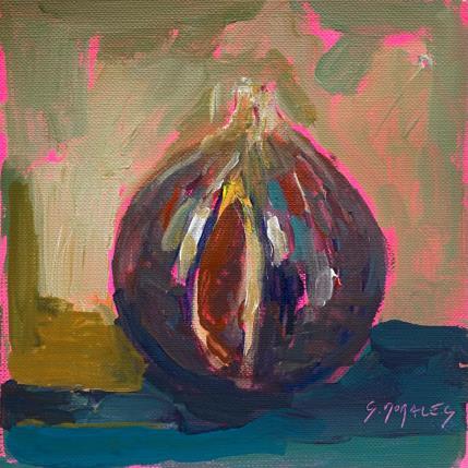 Peinture Figue fendue par Morales Géraldine | Tableau Figuratif Acrylique Natures mortes