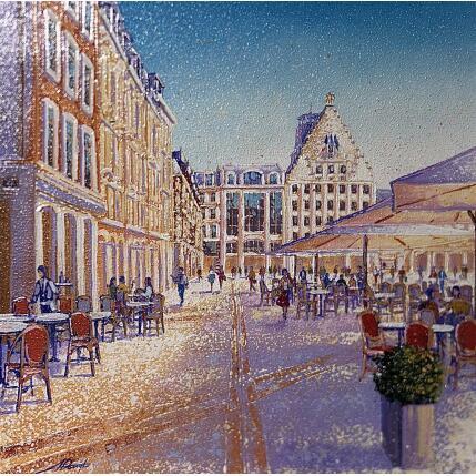 Painting Une belle journée à Lille by Dessapt Alan | Painting Figurative Acrylic, Oil Urban