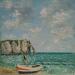 Peinture Etretat par Sannier Daniel | Tableau Impressionnisme Paysages Huile
