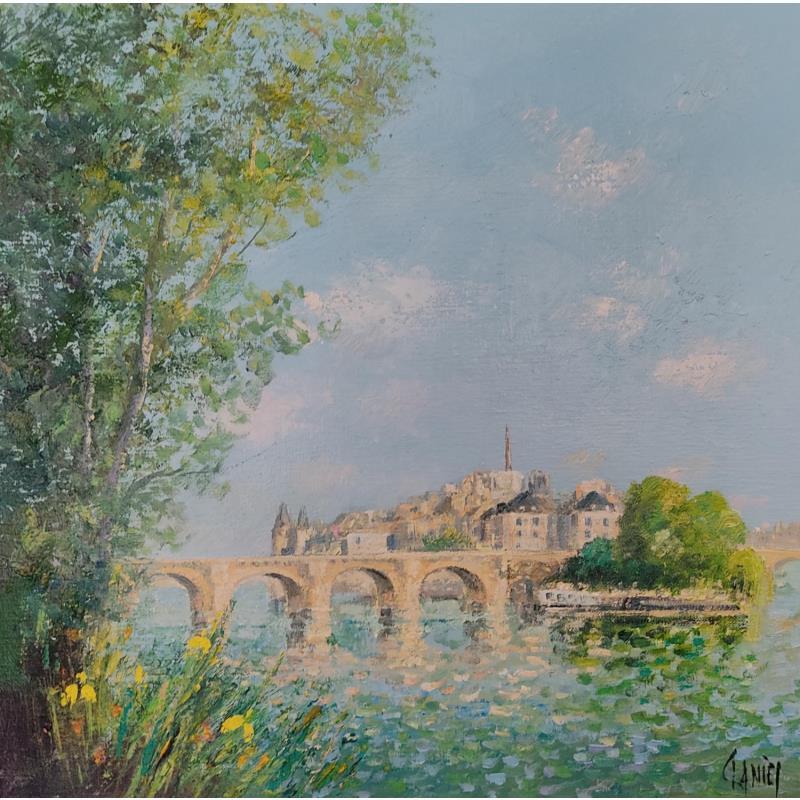 Pintura Île Saint Louis por Sannier Daniel | Pintura Impressionism Paisajes Aceite