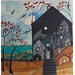 Peinture El pueblo escondido par Arias Parera Almudena | Tableau Art naïf Acrylique Collage
