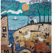 Painting Viaje al paraíso by Arias Parera Almudena | Painting Naive art Acrylic Gluing