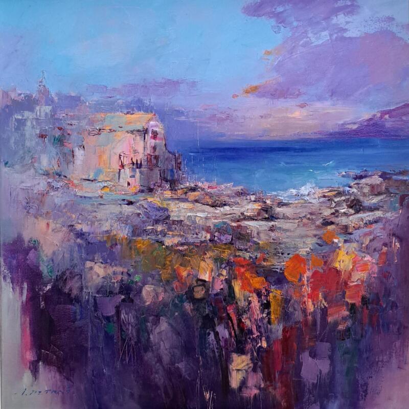 Peinture The harmony of the old port par Petras Ivica | Tableau Impressionnisme Paysages Huile