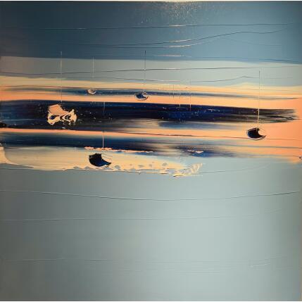 Painting Les bancs de sable rose by Poulat François | Painting Figurative Oil Marine