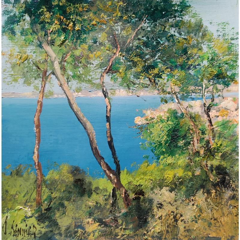 Painting Vers Antibes by Sannier Daniel | Painting Impressionism Landscapes Oil