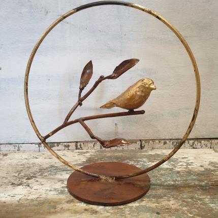 Sculpture oiseau sur branche 1 by Eres Nicolas | Sculpture