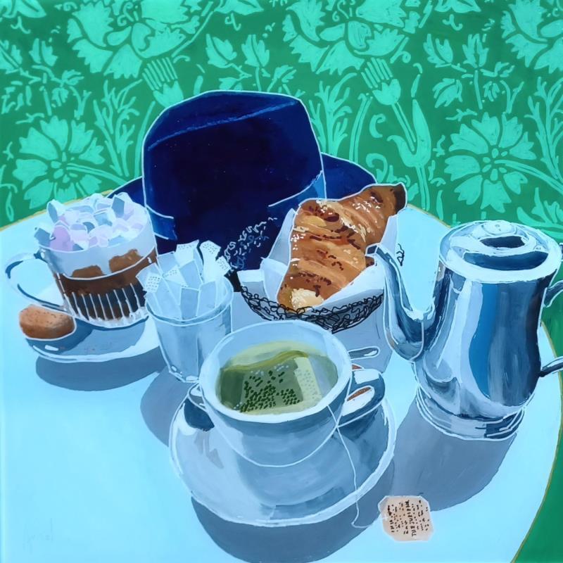 Painting Le chocolat à la guimauve de Panis faisait des jaloux by Auriol Philippe | Painting Figurative Still-life Plexiglass Acrylic Posca