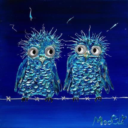 Painting RÉCONCILIUS by Moogly | Painting Raw art Acrylic, Pigments, Resin Animals