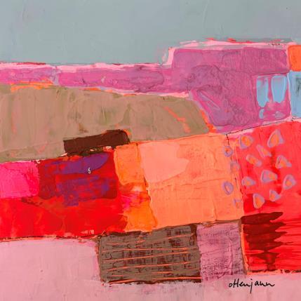 Peinture Fractales terrestres 2 par Ottenjann Andrea | Tableau Abstrait Acrylique Paysages