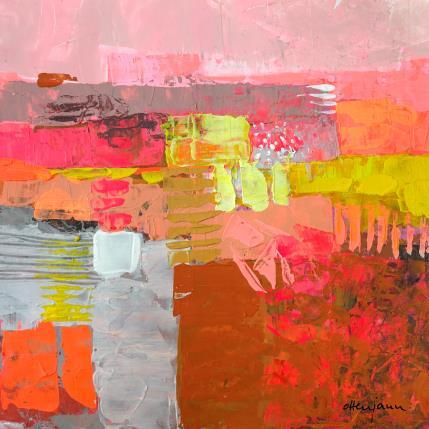 Peinture Rythme de la nature 3 par Ottenjann Andrea | Tableau Abstrait Acrylique Paysages