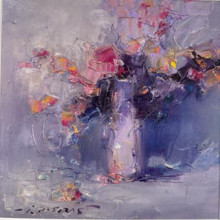 Painting ECHOES OF PINK by Petras Ivica | Painting Figurative Oil Landscapes