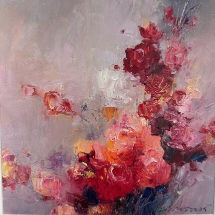Painting ROSES THAT NEVER DIE  by Petras Ivica | Painting Figurative Oil Landscapes