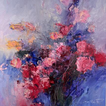 Painting LOVE IN FULL BLOOM by Petras Ivica | Painting Figurative Oil Landscapes