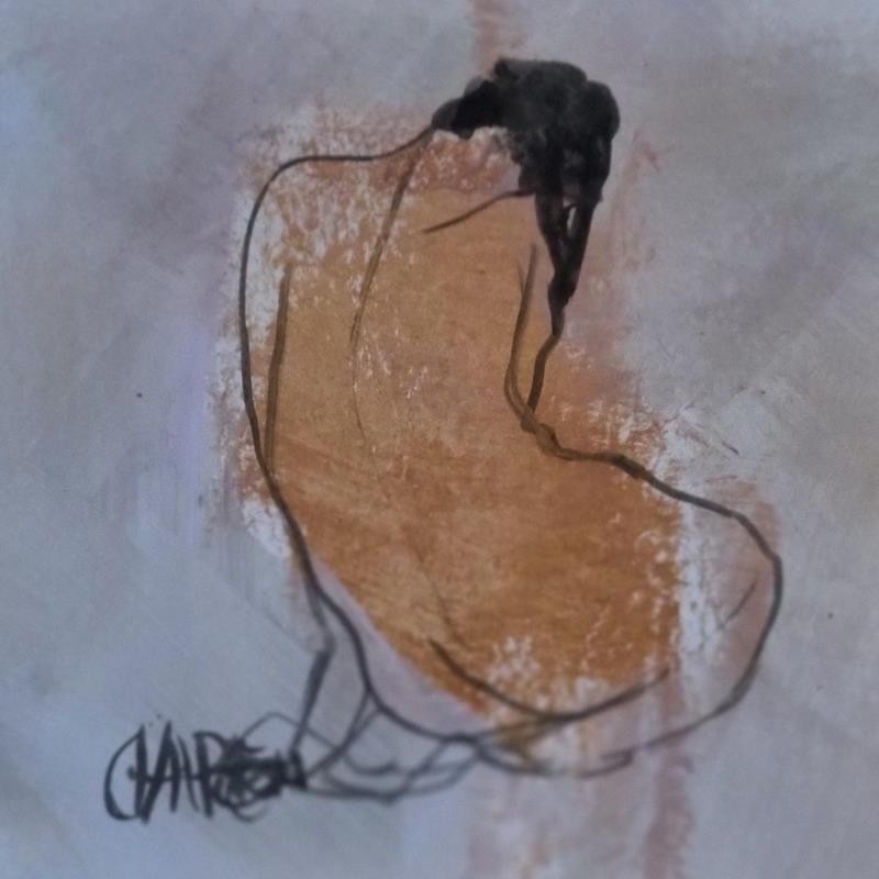 Painting Ambiance cuivrée 2 by Chaperon Martine | Painting Figurative Nude Acrylic