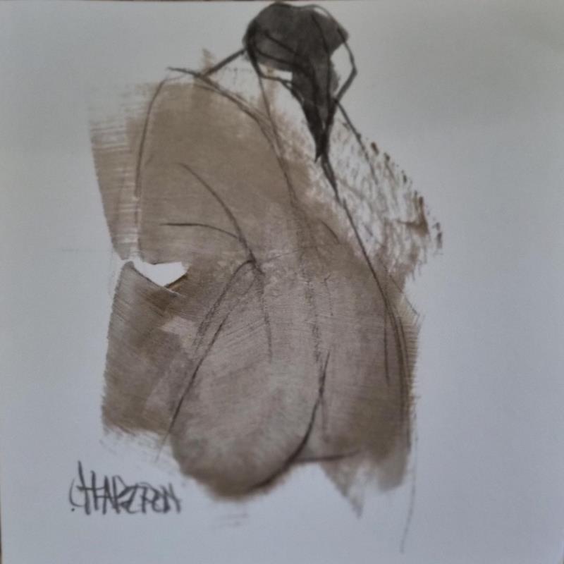 Peinture Gris souris 2 par Chaperon Martine | Tableau Figuratif Nu Acrylique