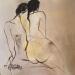 Painting Câlins 1 by Chaperon Martine | Painting Figurative Nude Acrylic