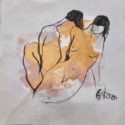 Painting Nous by Chaperon Martine | Painting Figurative Acrylic Nude