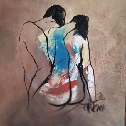 Painting Renaissance by Chaperon Martine | Painting Figurative Acrylic Nude