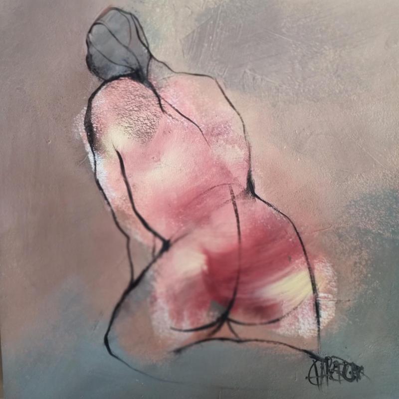 Painting Vertige I by Chaperon Martine | Painting Figurative Nude Acrylic