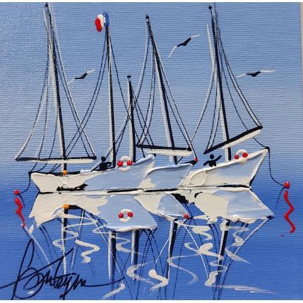 Peinture Danser en mer par Fonteyne David | Tableau Figuratif Acrylique Marine
