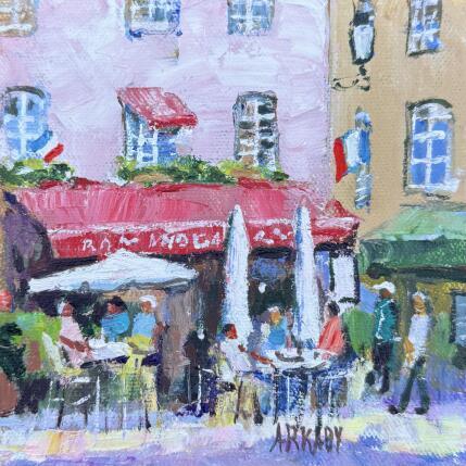 Painting Terrasse ensoleillée à Lyon by Arkady | Painting
