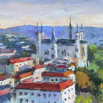 Painting Basilique Notre-Dame de Fourvière by Arkady | Painting Figurative Oil Pop icons