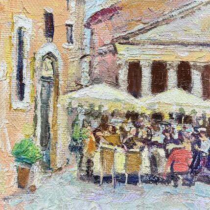 Painting Le café près du Palais de Lyon by Arkady | Painting Figurative Oil Pop icons
